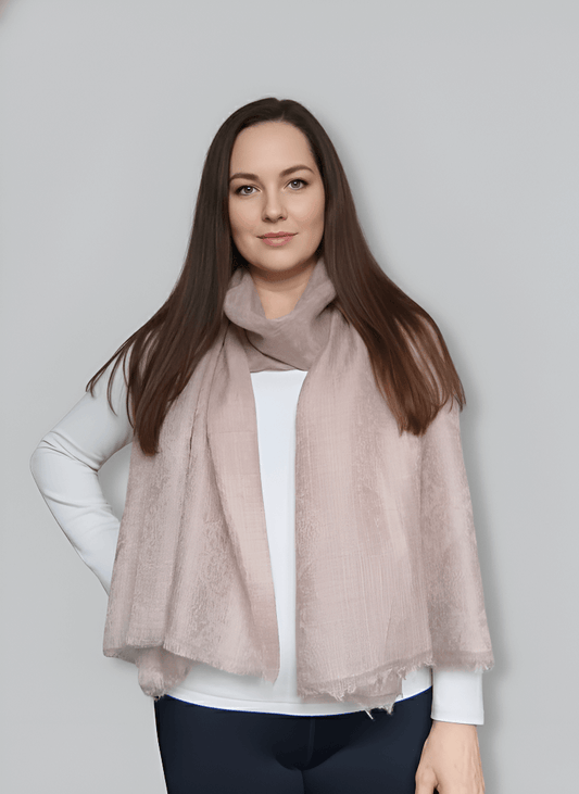Pure Pashmina Stole – Light Gray
