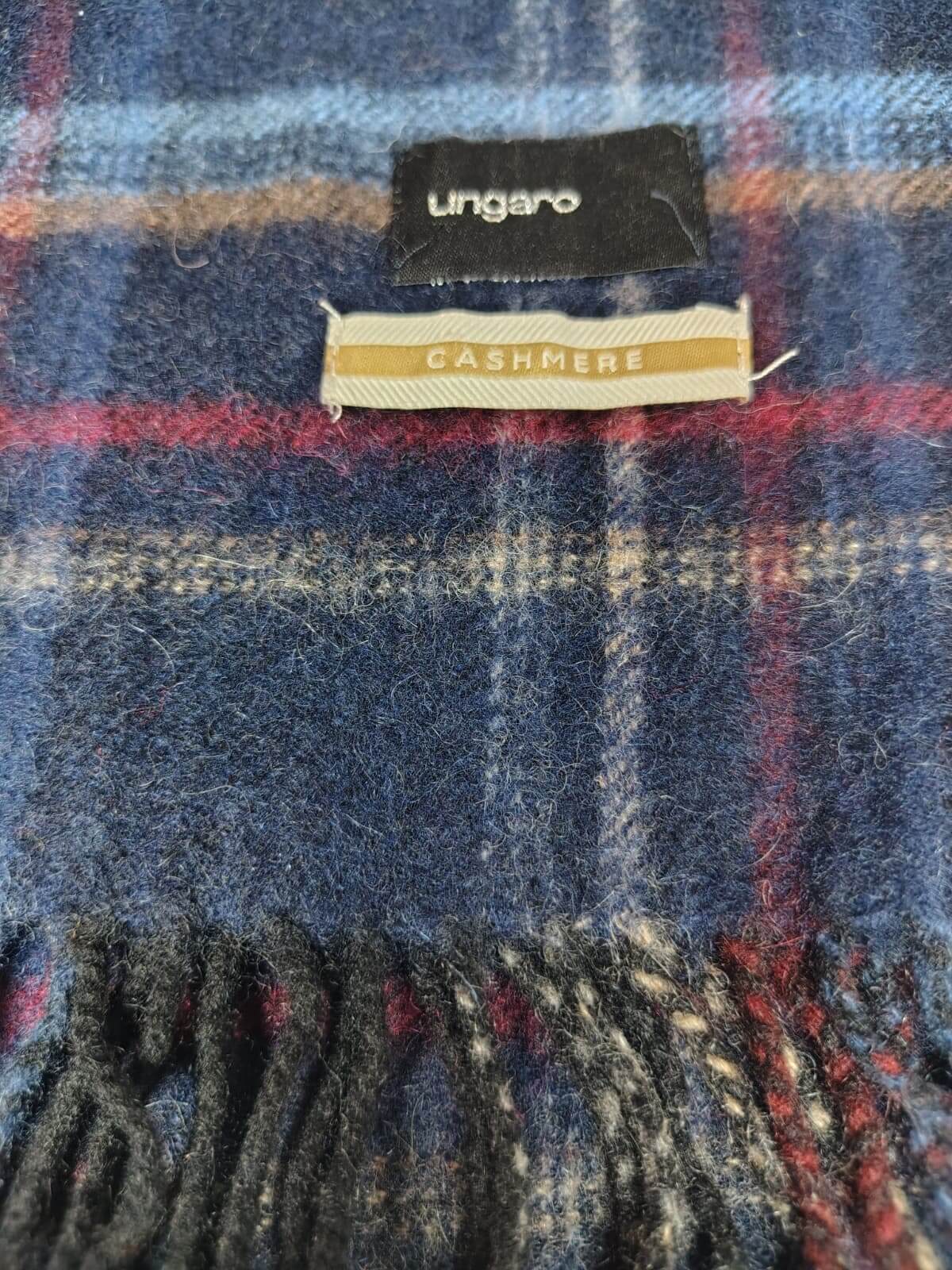 Emanuel Ungaro preloved cashmere scarf from Ireland, soft luxury wrap