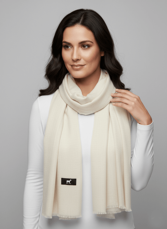 Luxury Off White Kashmiri Pashmina Stole