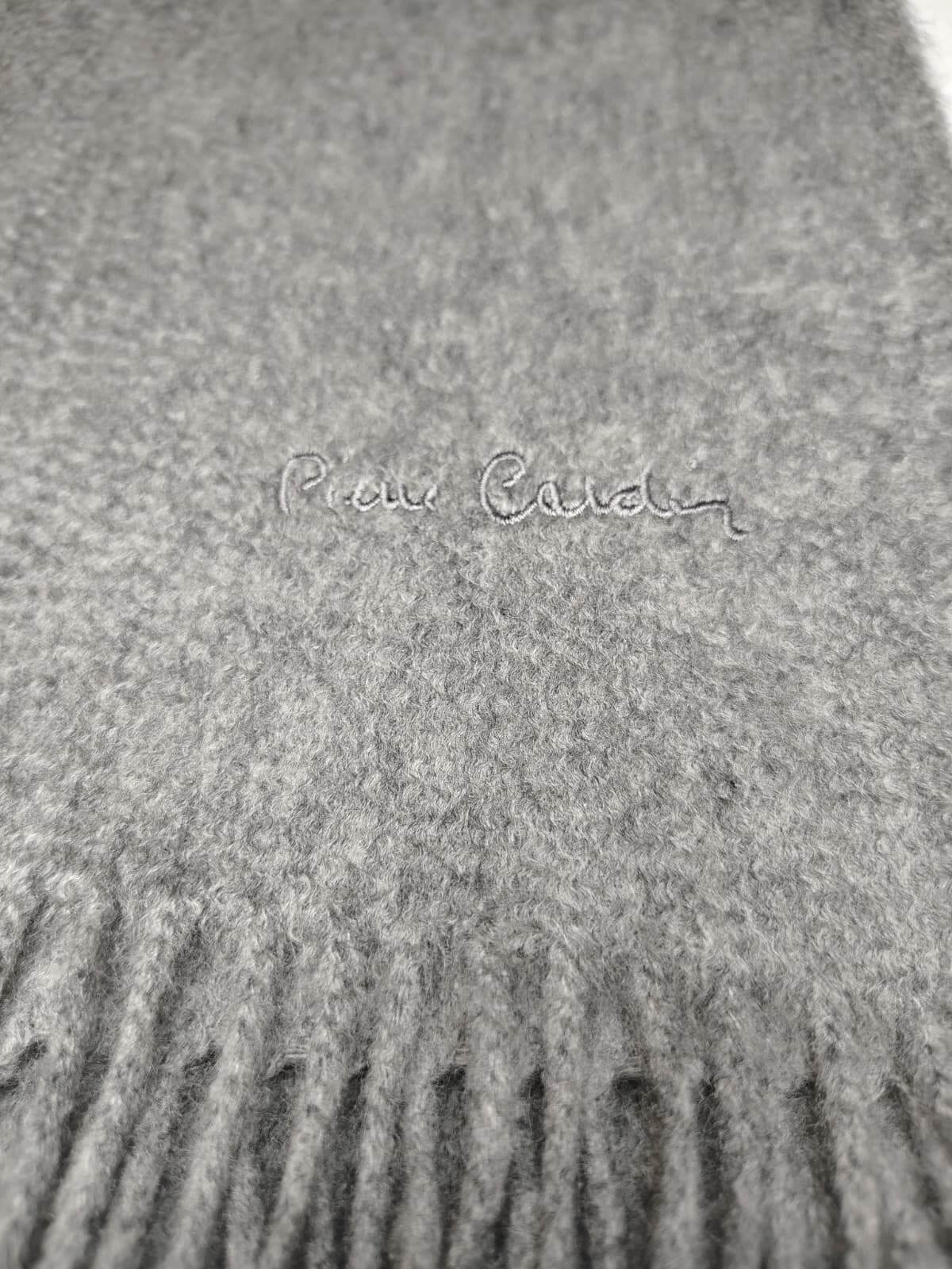 Pierre Cardin preloved cashmere scarf from Ireland, gray color