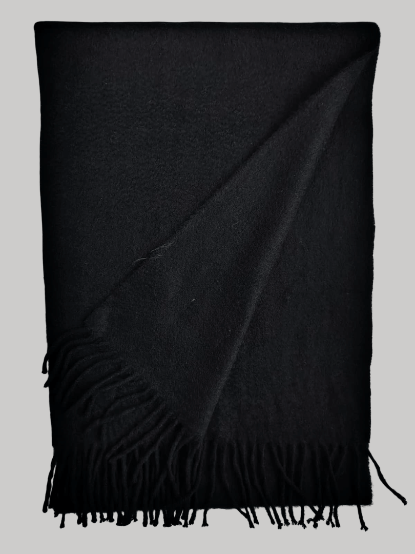 Tandy Collections preloved cashmere scarf from Ireland, black color