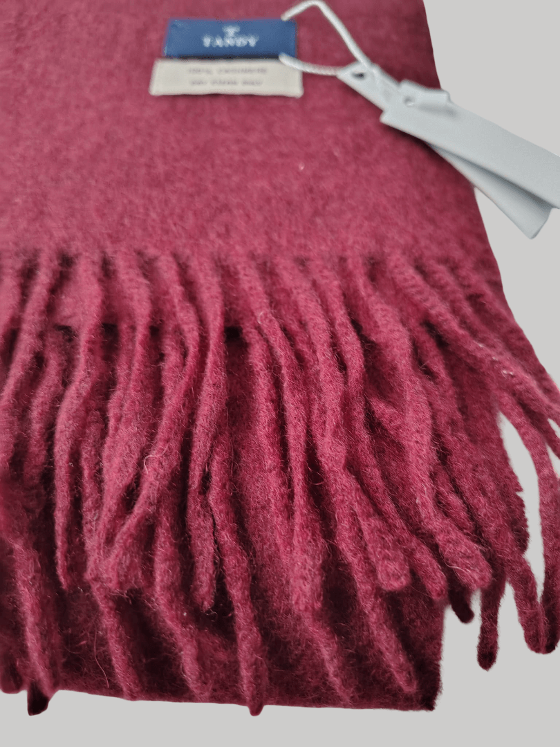 Tandy pure cashmere scarves and muffler, soft luxury cashmere stole Maroon