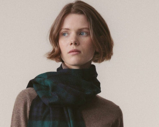 Curated preloved pure cashmere scarves and mufflers offering sustainable luxury and timeless winter style in Ireland