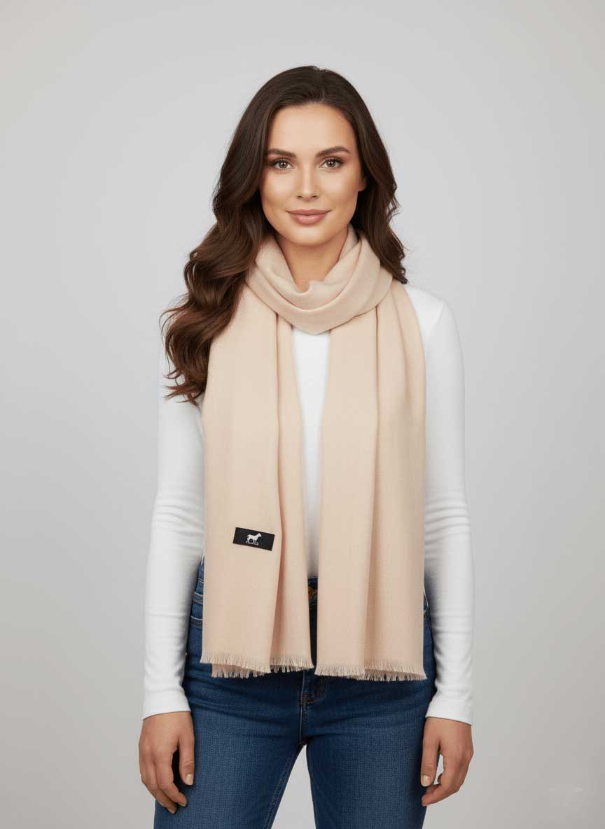 Beige Luxury Kashmiri Pashmina Stole