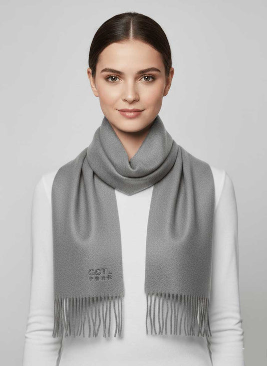 GTCL pure cashmere muffler, soft luxury cashmere stole