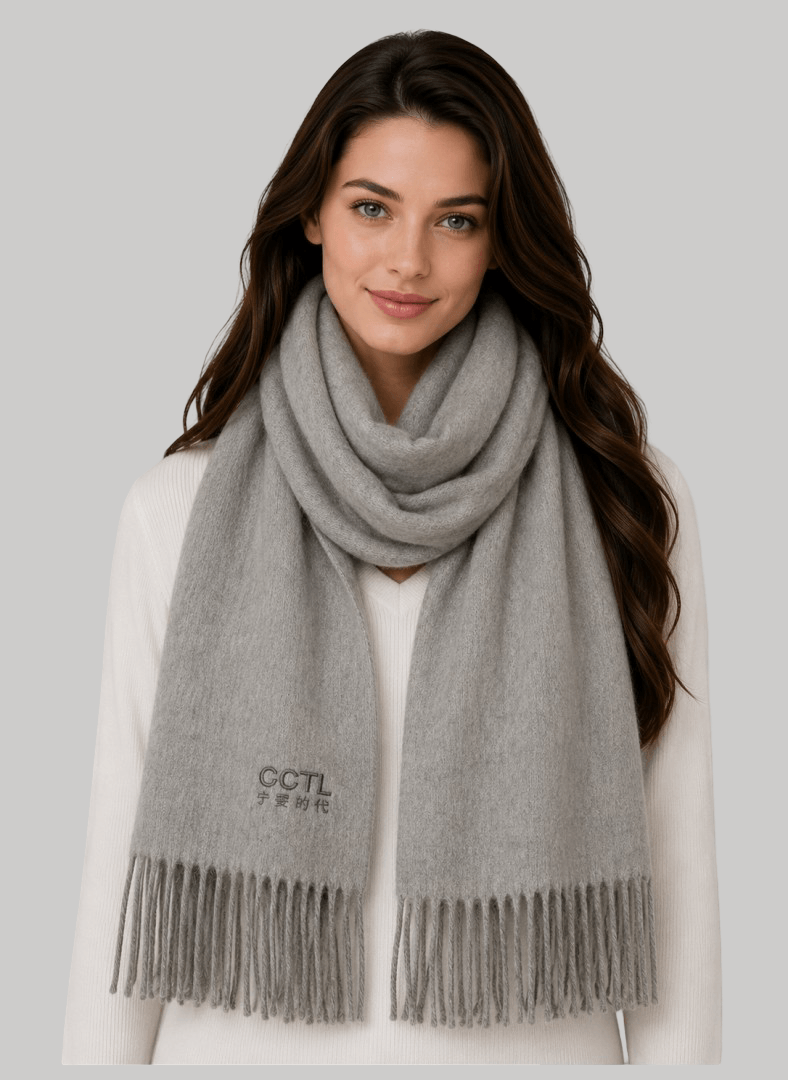 GTCL pure cashmere muffler, soft luxury cashmere stole