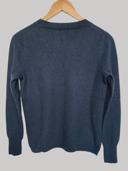 J.Crew Dark Navy pure cashmere classic Round-neck jumper brand new with tags Large UK and Ireland fit from Cashmere Knot Ireland