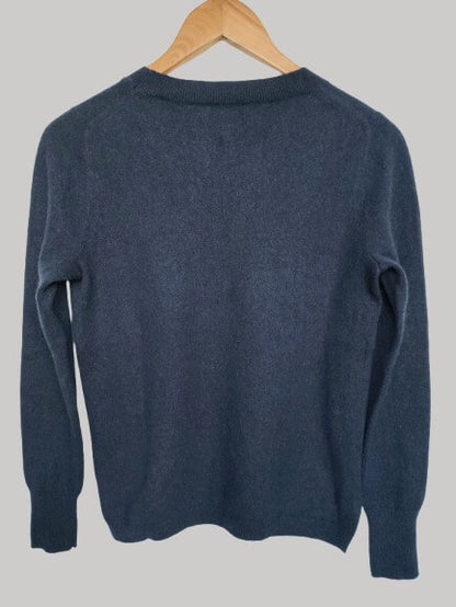 J.Crew Dark Navy pure cashmere classic Round-neck jumper brand new with tags Large UK and Ireland fit from Cashmere Knot Ireland