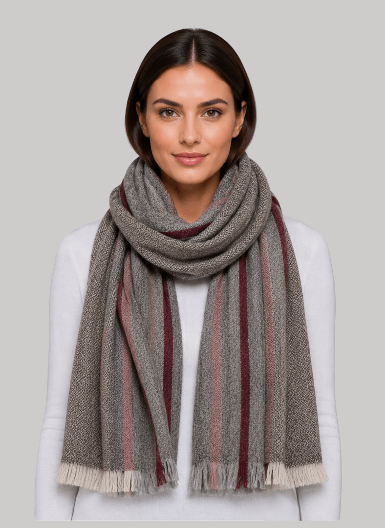 Jill Stuart Pure cashmere scarf muffler by Cashmere Knot, soft luxury cashmere stole for winter in ireland