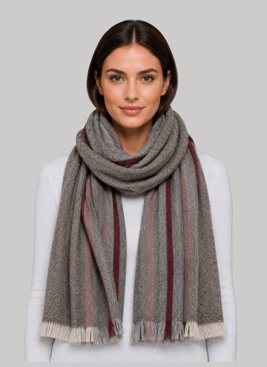Jill Stuart Pure cashmere scarf muffler by Cashmere Knot, soft luxury cashmere stole for winter in ireland