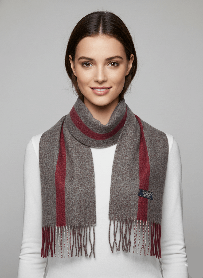 Pure cashmere scarf muffler by Cashmere Knot, soft luxury cashmere stole for winter