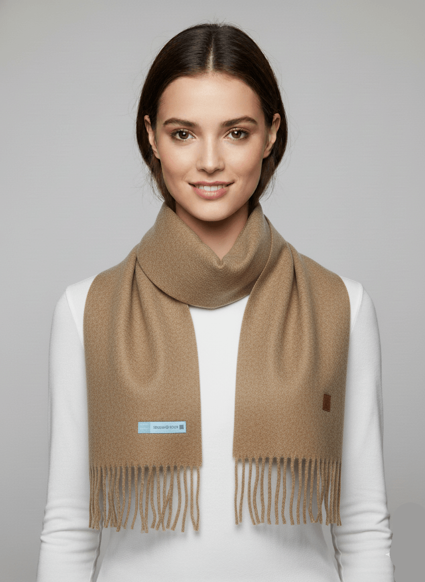 Preloved pure cashmere scarf and muffler by Cashmere Knot, luxury soft cashmere stole