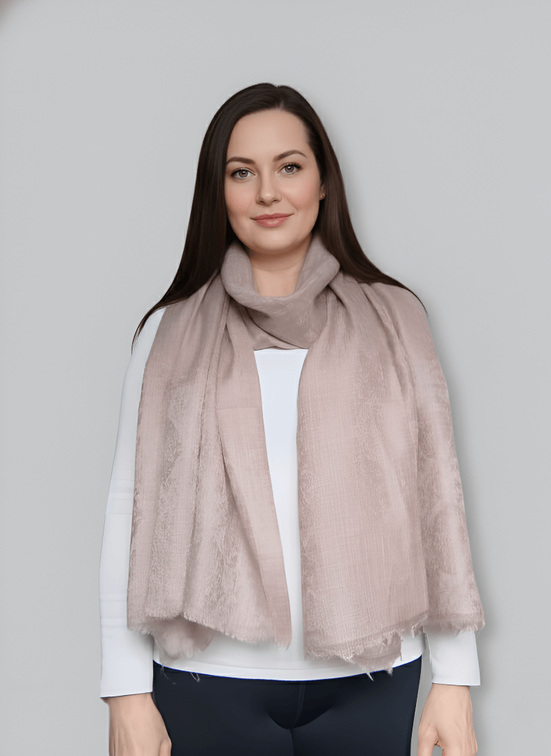 Pure Pashmina Stole – Light Gray
