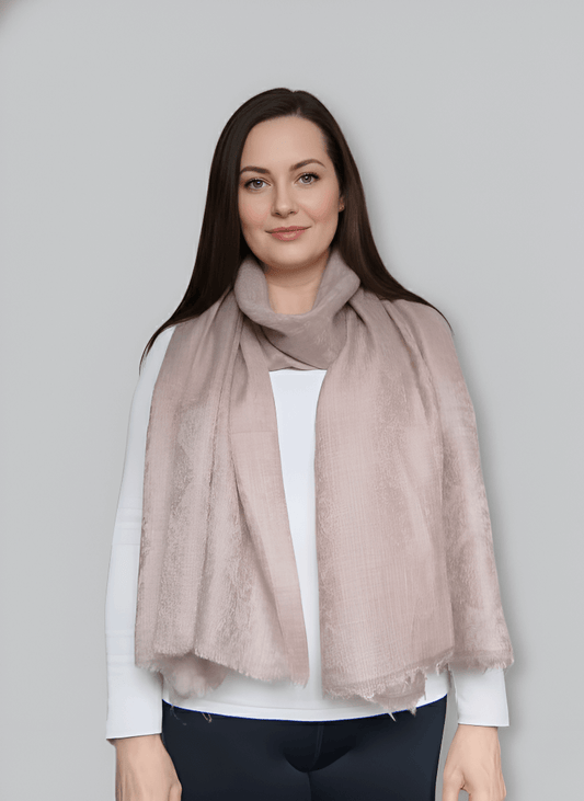 Pure Pashmina Stole – Light Gray