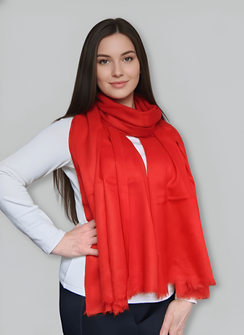 Pure Pashmina Stole – Maroon