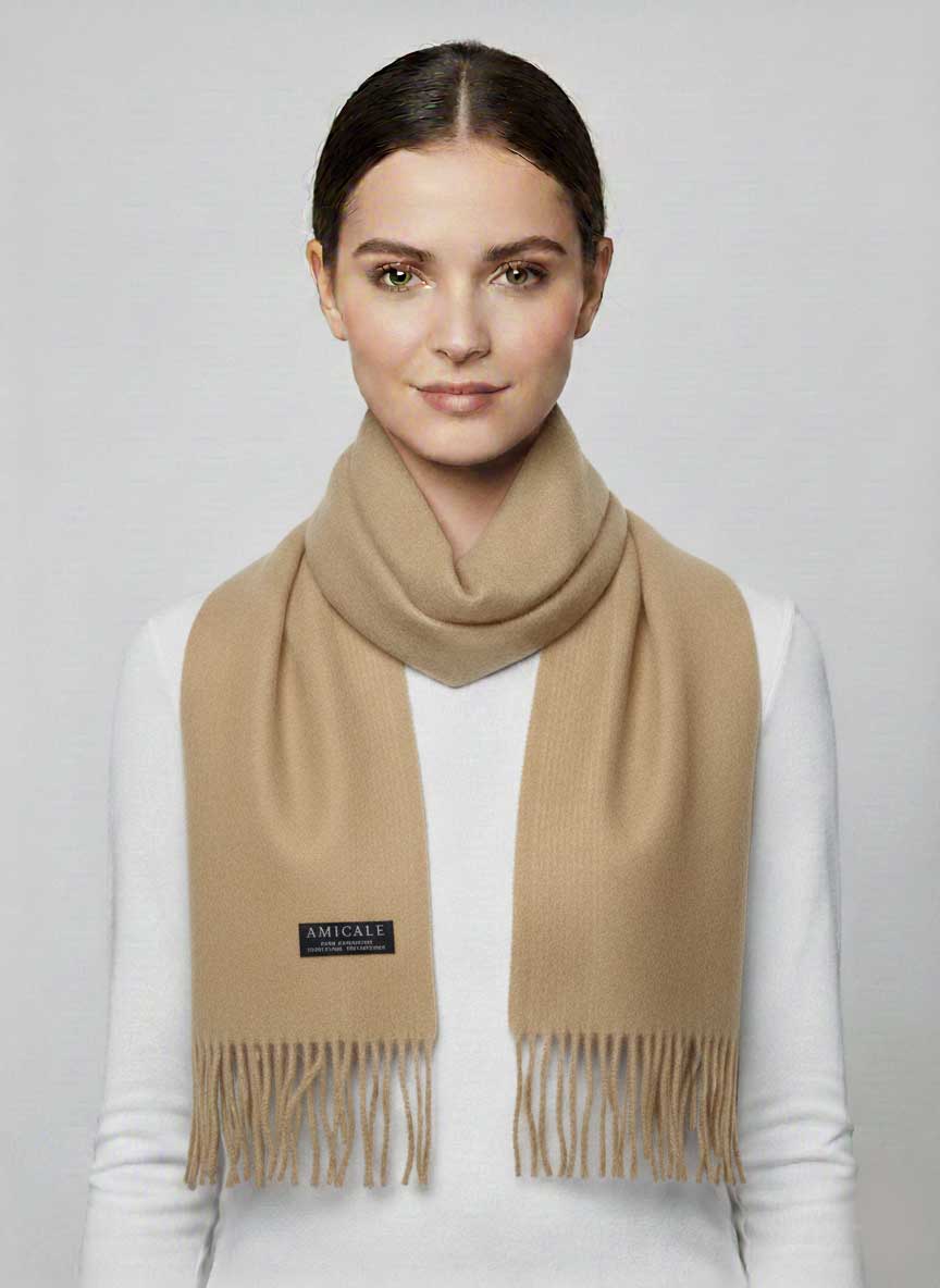 Amicale preloved cashmere scarf from Ireland, soft luxury wrap