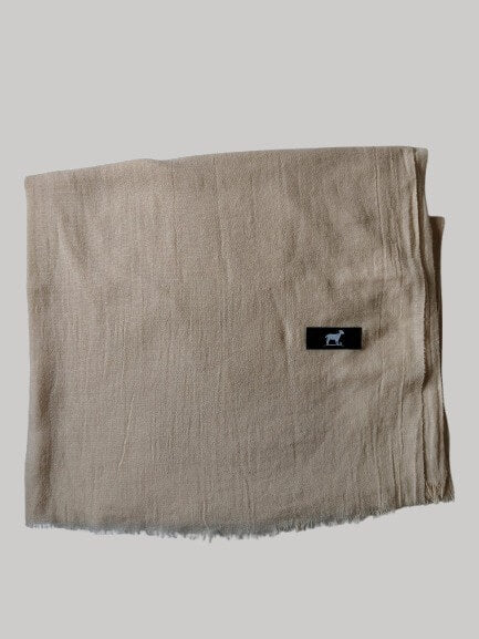 Beige luxury Pure Kashmiri Pashmina stole handcrafted  – Cashmere Knot Ireland