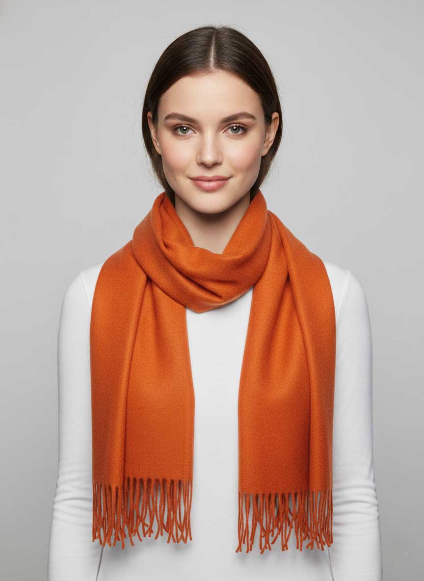 Luxurious pure Cashmere scarf handcrafted for softness and warmth – premium quality Cashmere by Cashmere Knot Ireland