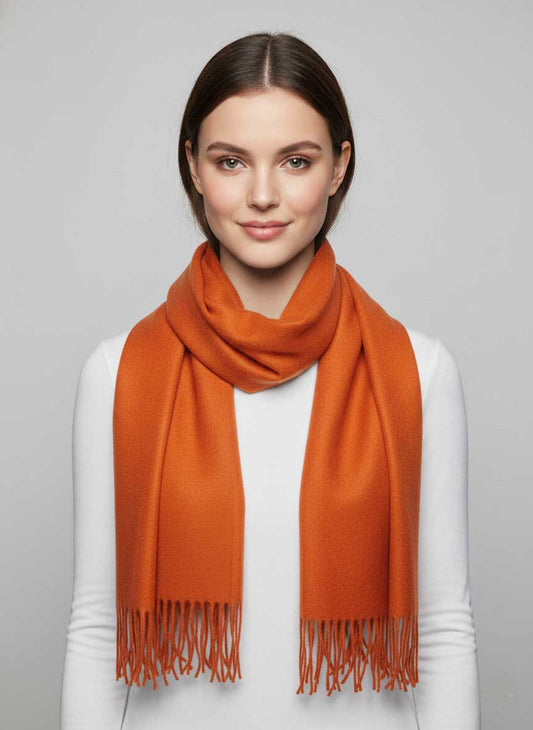 Luxurious pure Cashmere scarf handcrafted for softness and warmth – premium quality Cashmere by Cashmere Knot Ireland