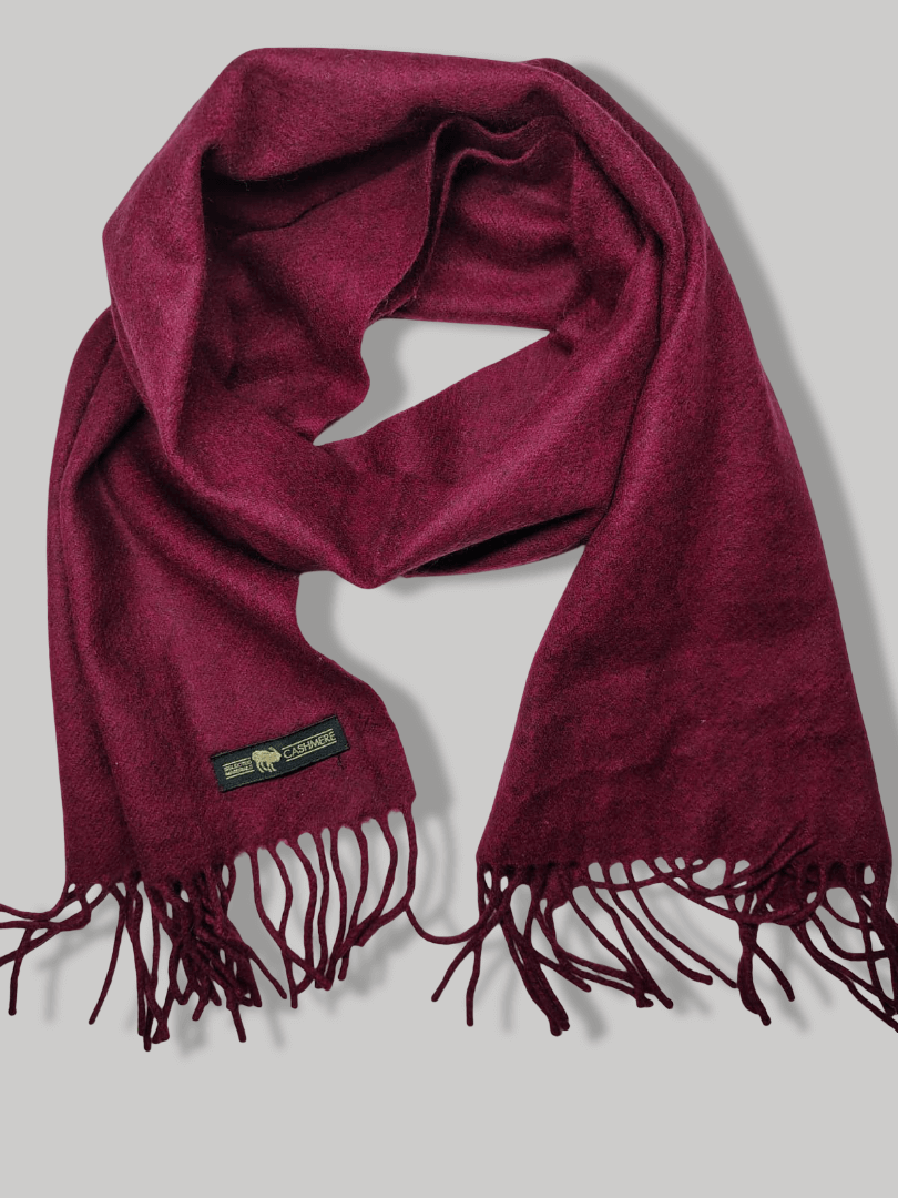 Cashmere Knot Pure Cashmere Women’s Muffler – Mahroon