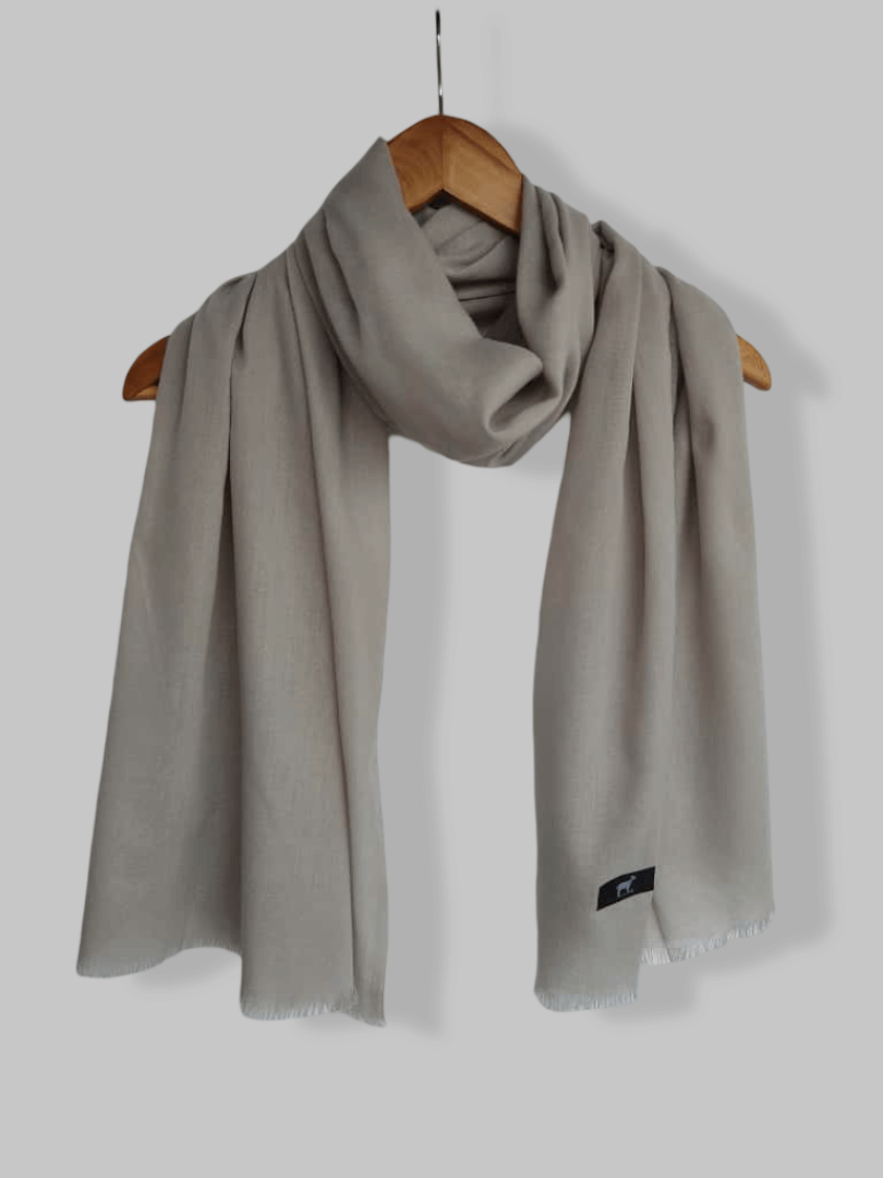 Luxury Kashmiri Light Gray Pashmina Stole