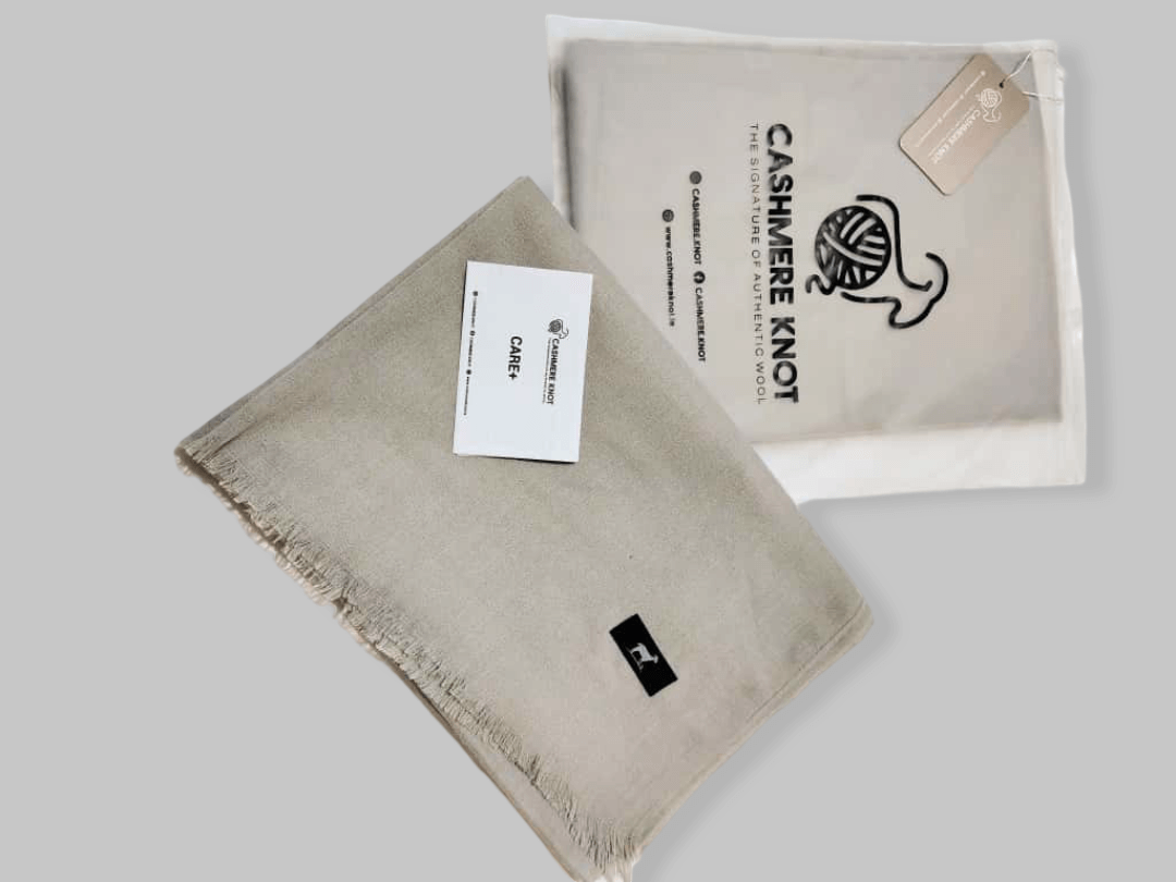 Luxury Kashmiri Light Gray Pashmina Stole