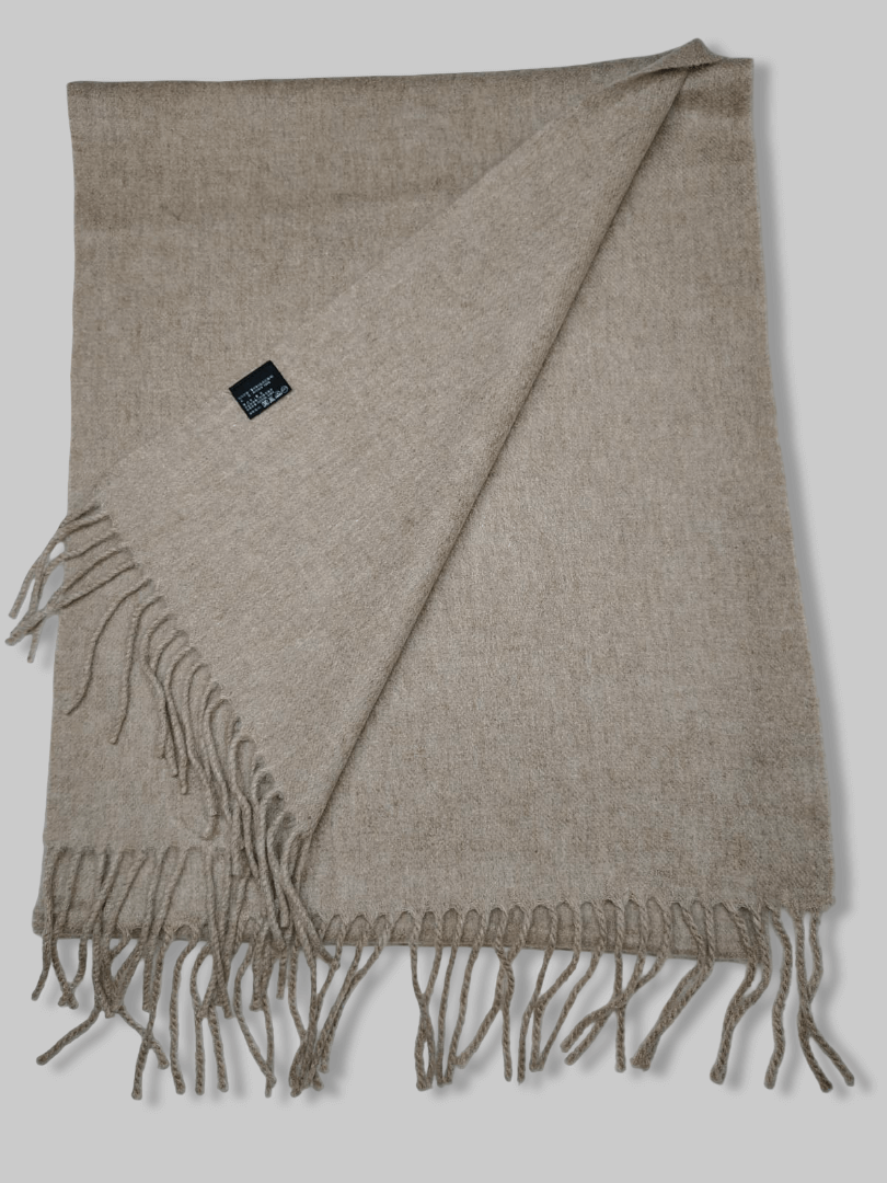 Brown pure cashmere stole by Cashmere Knot, soft luxury cashmere scarf for women