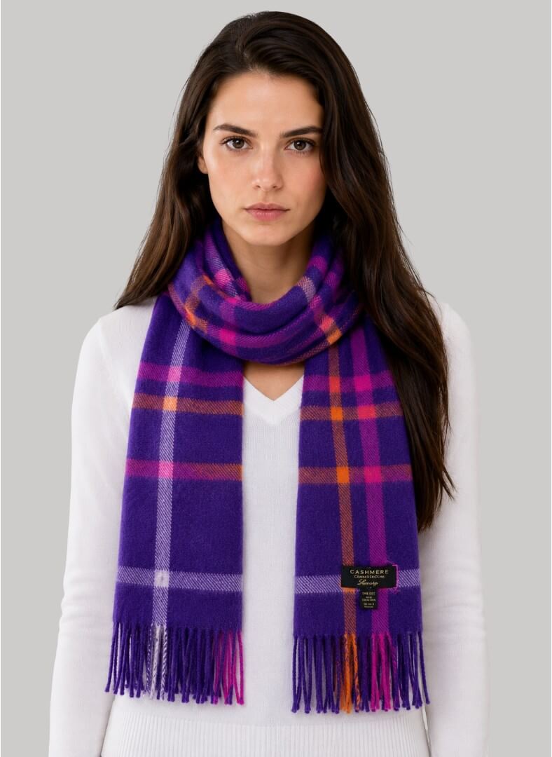 Charter Club check cashmere scarf and wrap preloved from Ireland, soft luxury wrap
