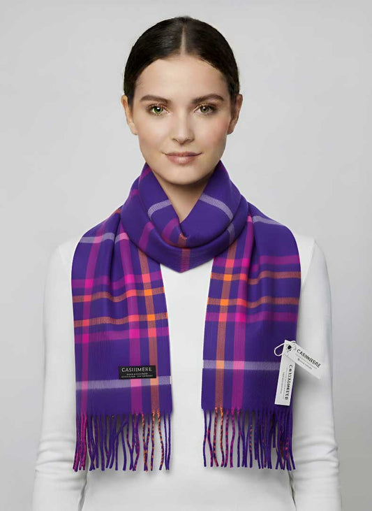 Charter Club check cashmere scarf and wrap preloved from Ireland, soft luxury wrap