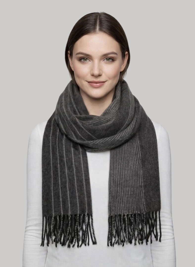 Club Cambridge preloved cashmere scarf from Ireland, soft luxury wrap