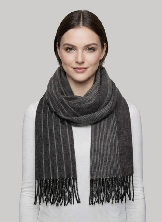 Club Cambridge preloved cashmere scarf from Ireland, soft luxury wrap