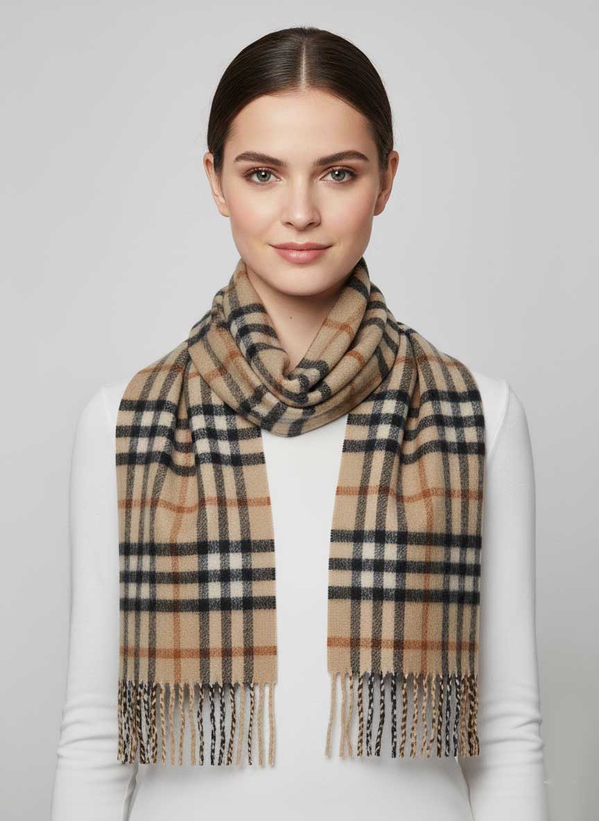 Preloved cashmere scarf and muffler by Cashmere Knot, luxury soft cashmere stole