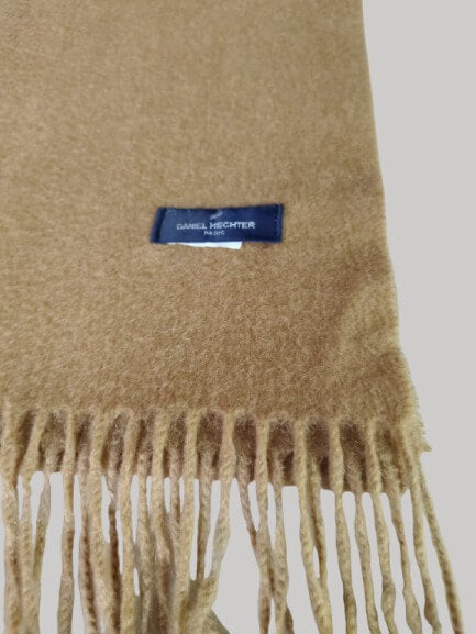 Daniel Hechter preloved pure cashmere scarf from Ireland, soft luxury wrap