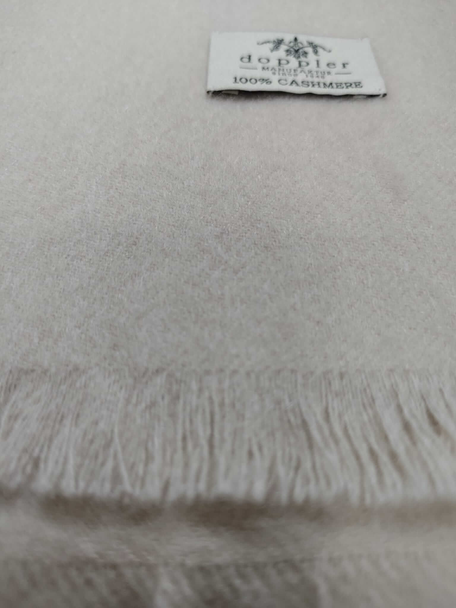 Doppler Manufaktur A Grade preloved pure cashmere scarf from Ireland, soft luxury wrap