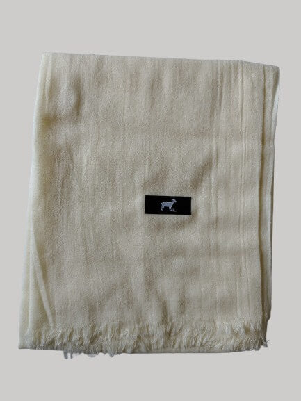 Luxury off-white Kashmiri pure Pashmina stole for women – Cashmere Knot Ireland