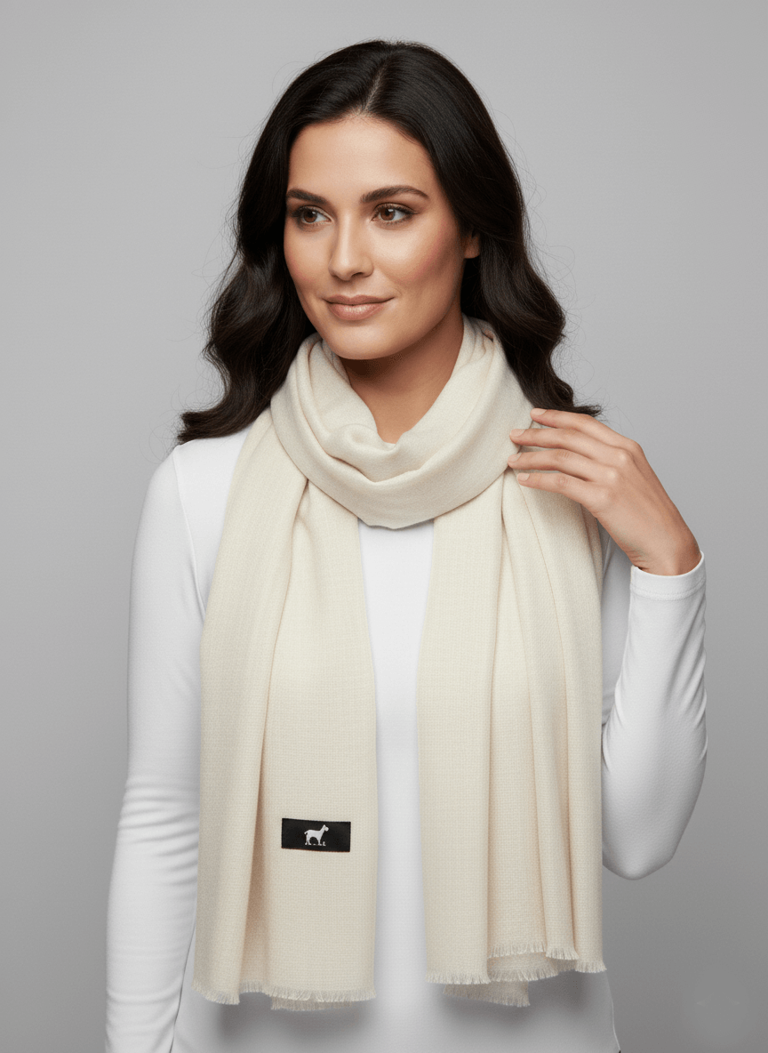 Luxury Off White Kashmiri Pashmina Stole