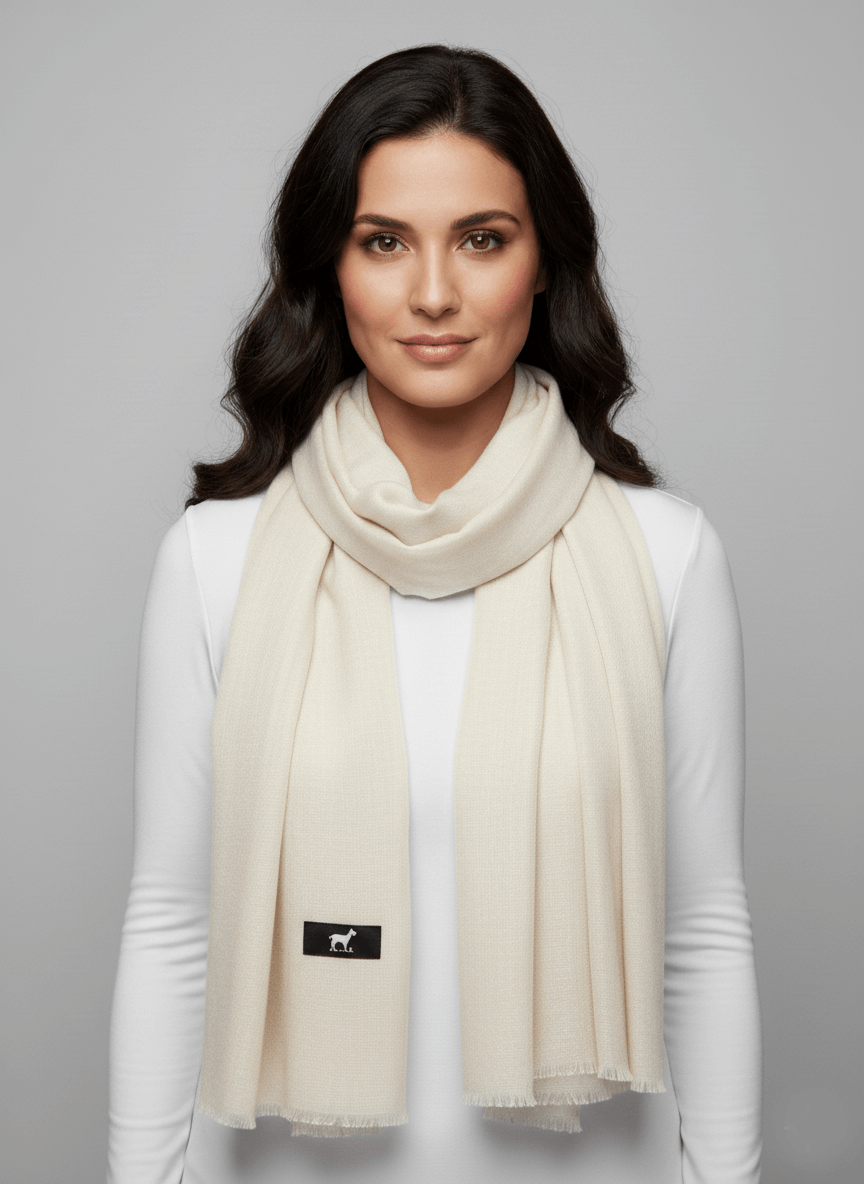 Luxury Off White Kashmiri Pashmina Stole