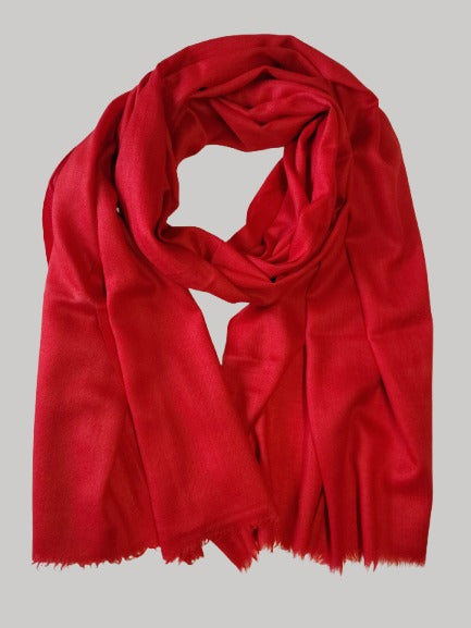 Pure Pashmina stole in maroon – luxurious handcrafted softness and timeless elegance by Cashmere Knot Ireland