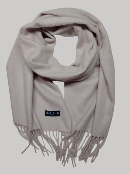 Michel Klein Paris petal blush preloved pure cashmere scarf from Ireland, soft luxury wrap