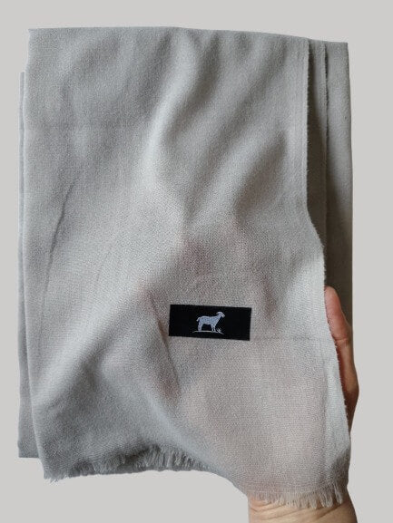 Moonlight Grey Pure Kashmiri pure Pashmina stole for women – handcrafted luxury wrap by Cashmere Knot Ireland
