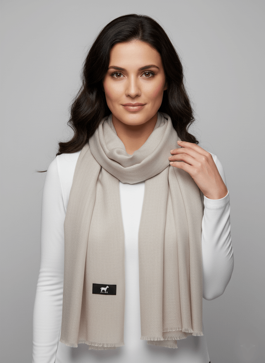 Moonlight Gray Kashmiri Pashmina Stole