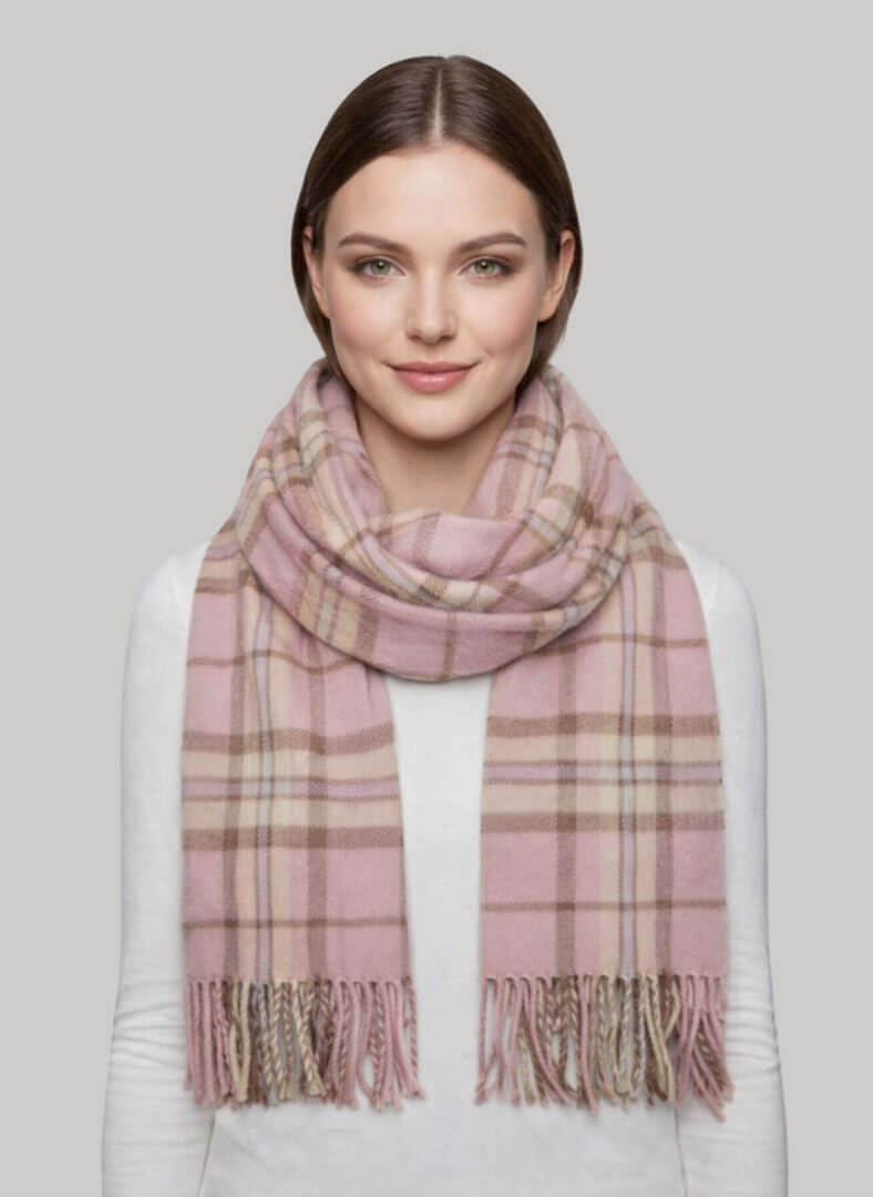 Pink Thompson preloved cashmere scarf from Ireland, soft luxury wrap