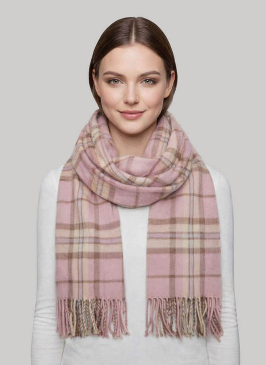Pink Thompson preloved cashmere scarf from Ireland, soft luxury wrap