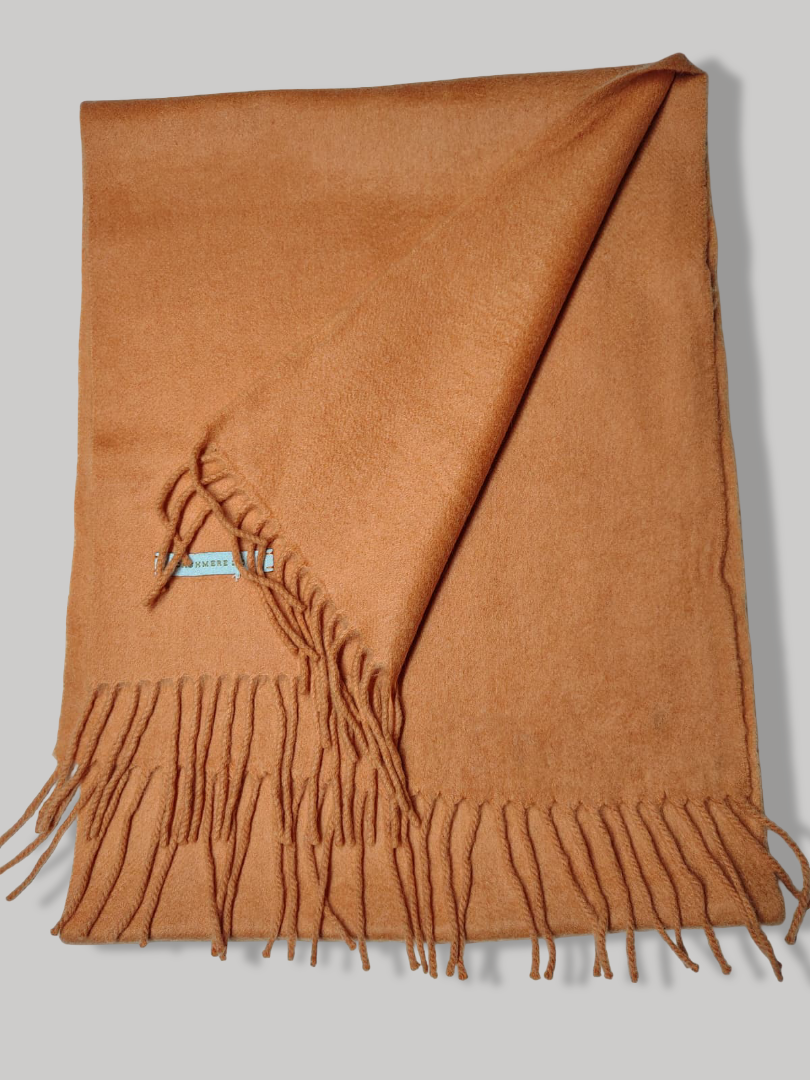 pure cashmere mustard muffler cashmere knot