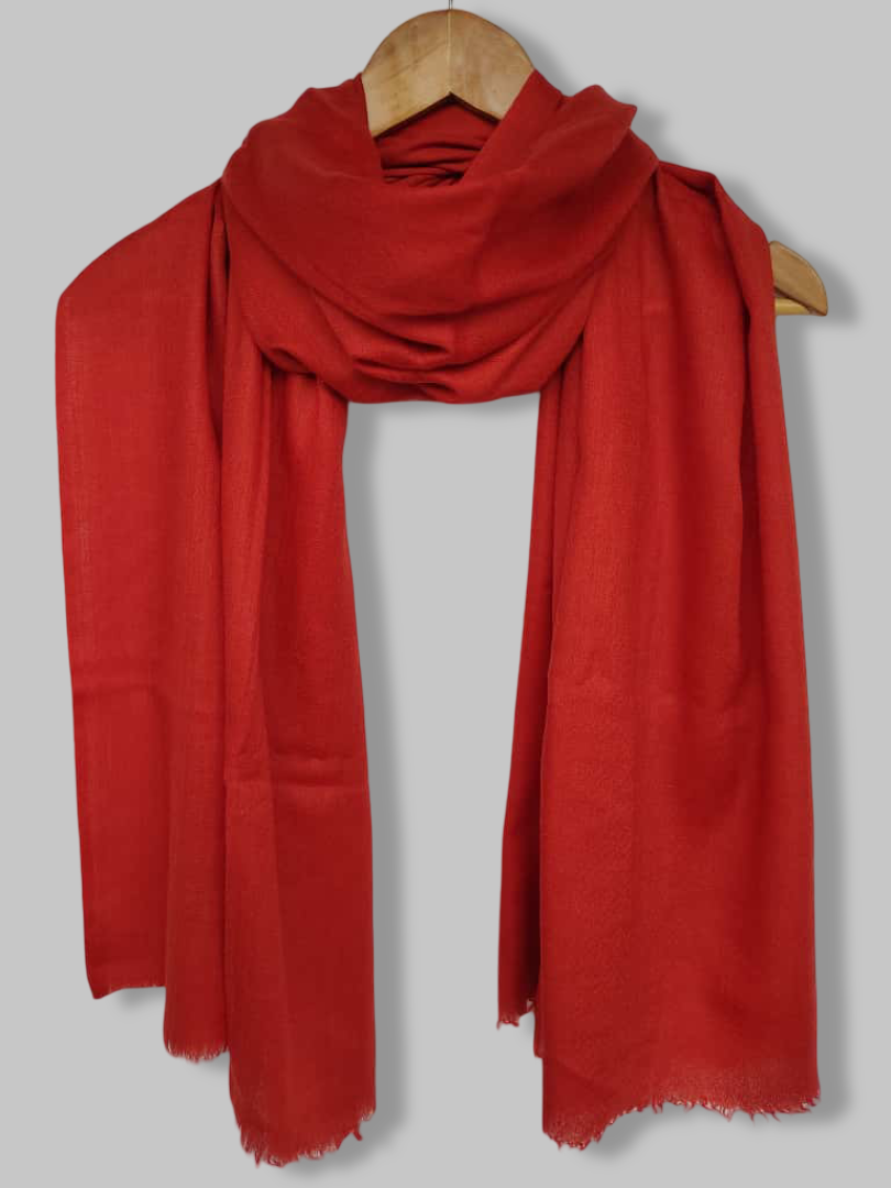 Pure Pashmina stole in maroon – luxurious handcrafted softness and timeless elegance by Cashmere Knot Ireland