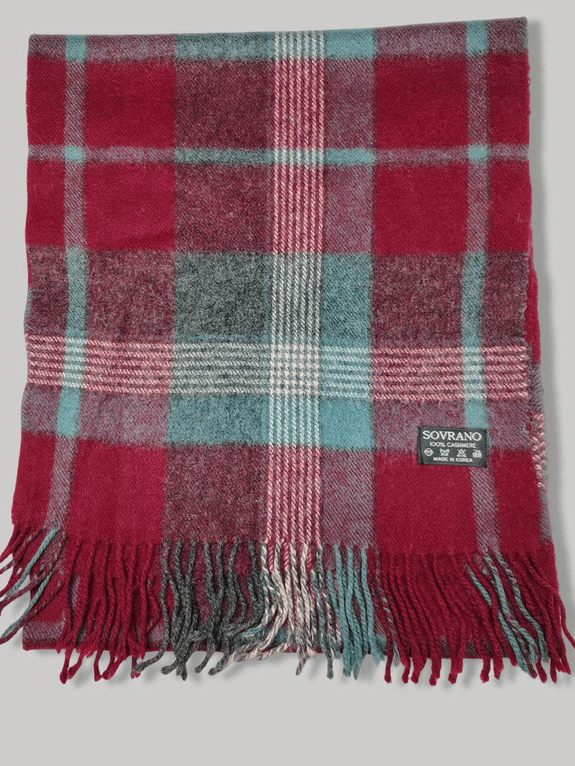 Sovrano pure cashmere muffler and scarf, soft luxury cashmere stole