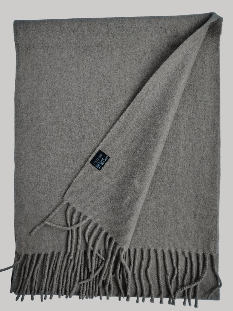 Tandy Collections preloved cashmere scarf from Ireland, beige color