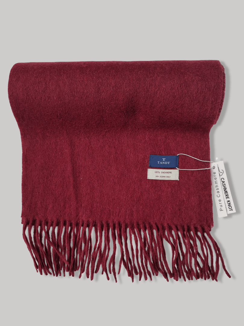 Tandy pure cashmere scarves and muffler, soft luxury cashmere stole Maroon