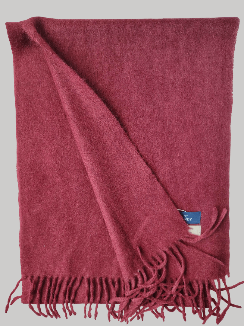 Tandy pure cashmere scarves and muffler, soft luxury cashmere stole Maroon