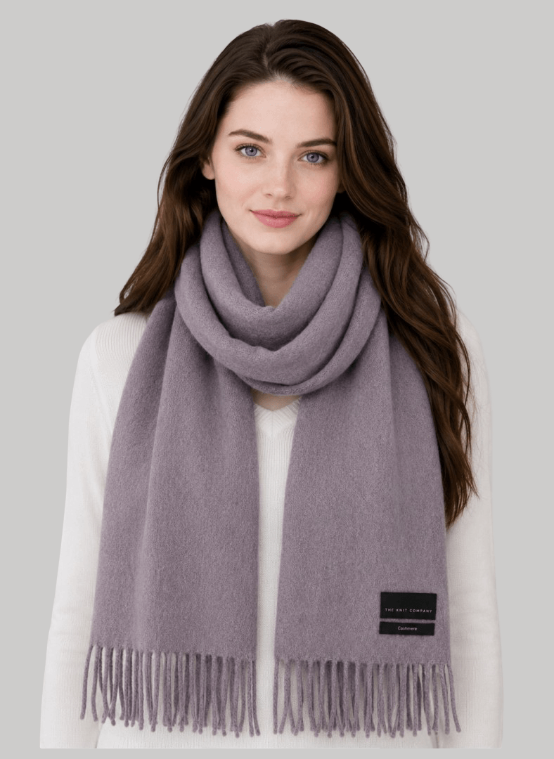 The Knit Company preloved cashmere scarves and muffler from Ireland, soft luxury wrap
